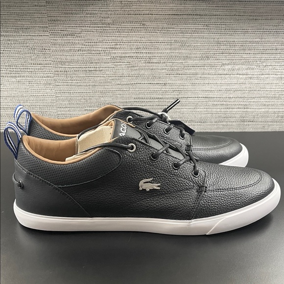 Lacoste Men's Black Sneakers with White Accents - Picture 2 of 9